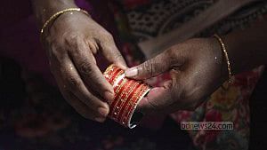 A colourful array of bangles