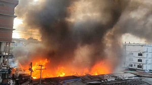 Fire guts 40 shops in Gazipur kitchen market