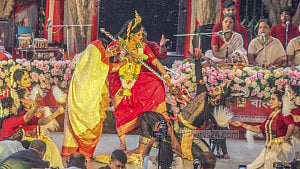 Durga Puja bells ring