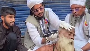 Suspect held over forced haircut of elderly man