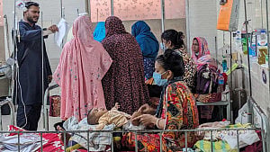 Measles surge overwhelms Shishu Hospital