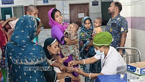 Another child dies of measles at Mymensingh Medical