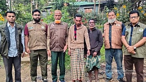 শেরপুর সীমান্তে বনের গাছ কেটে পাচারের চেষ্টা, আটক ২