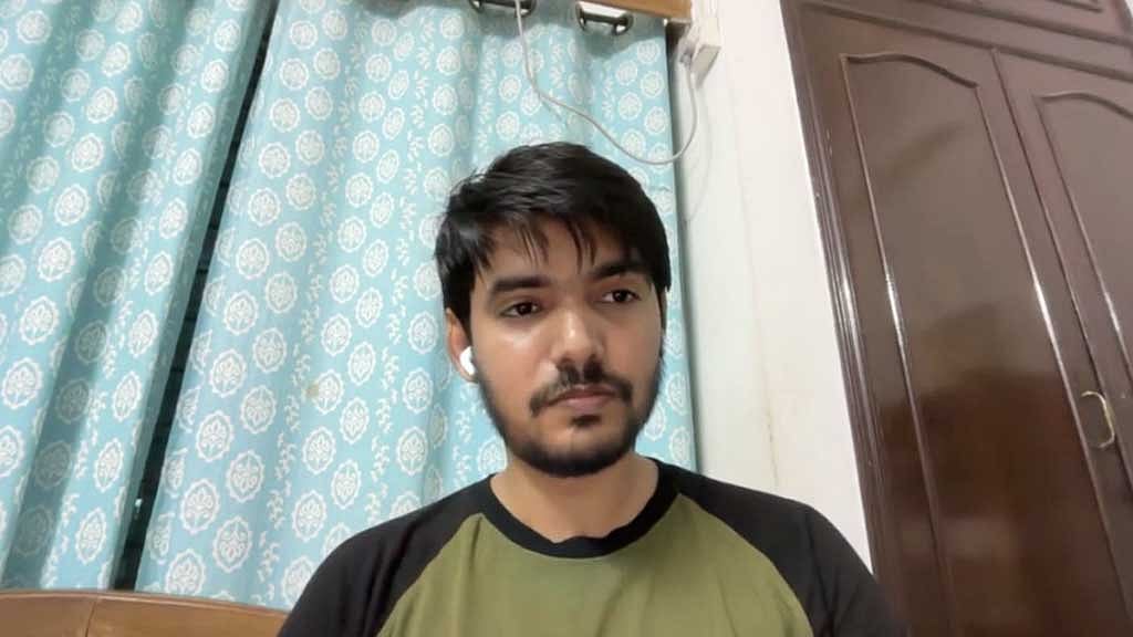 নিহত বৃষ্টির ছোট ভাই জাহিদ প্রান্ত। ছবি: এবিসি ৭