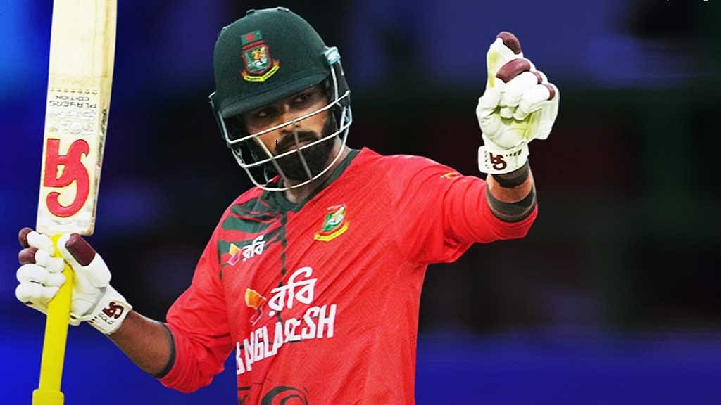 ঝড়ো ফিফটিতে ম্যাচের সেরা হৃদয়। ছবি: বিসিবি।