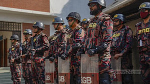 Temporary BGB camp for polls