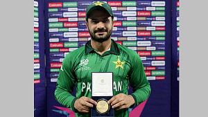 Farhan's maiden ton fires Pakistan into Super 8