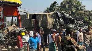 2 die as Army truck, bus collide in Mymensingh