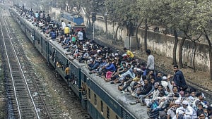 Trains overflowing as people head home to vote