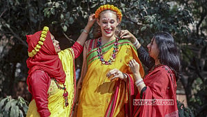 পহেলা ফাল্গুন, সঙ্গে ভালোবাসা দিবস