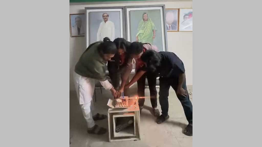 In Madaripur, at Kalkini Upazila, several banned Chhatra League leaders and activists reopened the Awami League office and cut a celebratory cake.