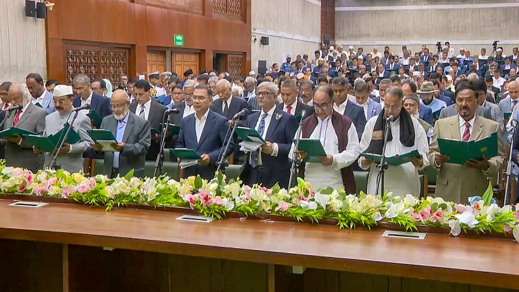 Members of the 13th Parliament take the oath of office on Tuesday, Feb 17, 2026.