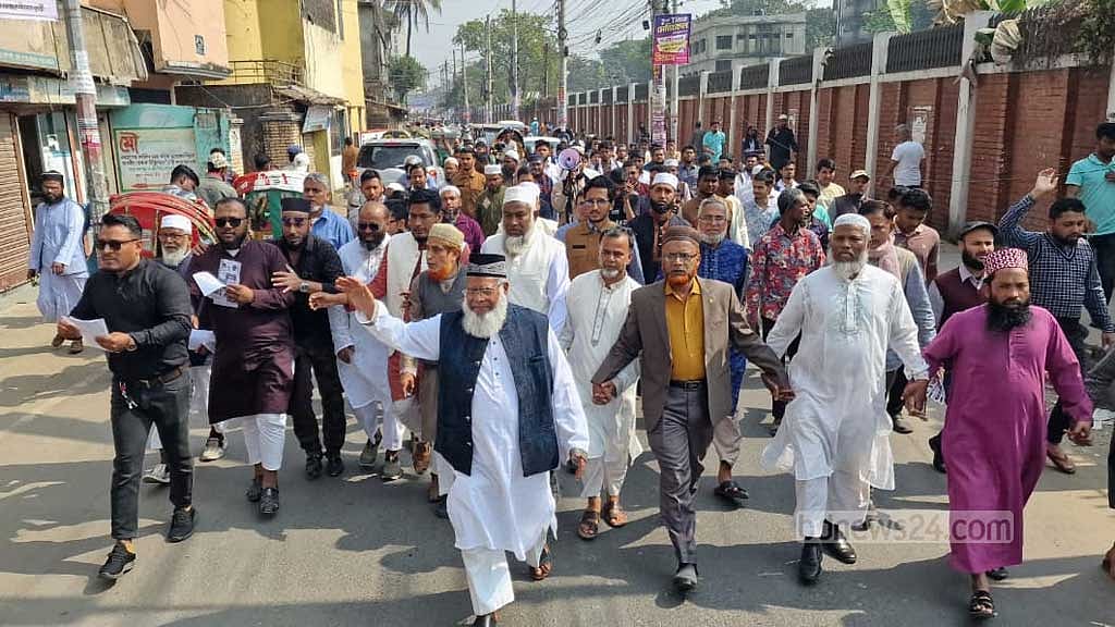 সিলেট-১ আসনে জামায়াতে ইসলামীর প্রার্থী মাওলানা হাবিবুর রহমানের নির্বাচনি প্রচার।