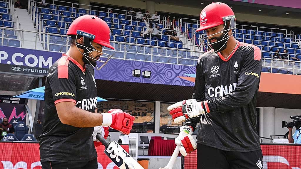 দিলপ্রিত বাজওয়া ও ইউভরাজ সিং গড়েস শতরানের উদ্বোধনী জুটি। ছবি: ক্রিকেট কানাডা ফেইসবুক।