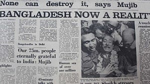 মর্নিং নিউজের পাতায় বঙ্গবন্ধুর স্বদেশ প্রত্যাবর্তন
