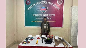 Man held with looted bullets, guns in Ctg