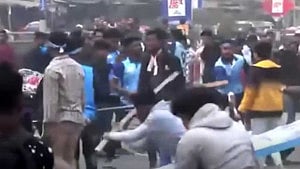 ‘Furious’ BPL fans clash with security
