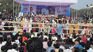 তারেক রহমানের জন্য প্রস্তুত ময়মনসিংহ সার্কিট হাউজ মাঠ