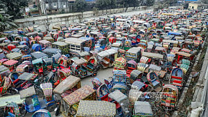 A graveyard for battery-powered rickshaws