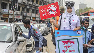 Tk 10,000 fine for honking at airport: DMP