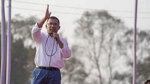 Tarique holds first post-victory press meet