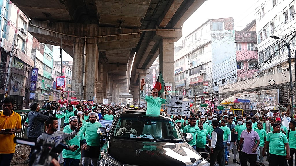 Saiful Alam Khan Milon, a member of Jamaat-e-Islami’s Central Executive Council, is contesting Dhaka-12 under the party’s “Weighing Scale” symbol.
