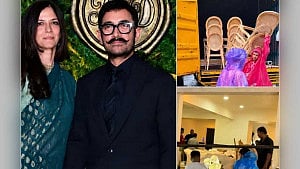 প্রবল বৃষ্টির মধ্যেই আমিরের বিয়ের প্রস্তুতি