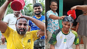 দুধ দিয়ে গোসল করে ব্রাজিল ছেড়ে আর্জেন্টিনার সমর্থক হলেন ২ যুবক