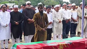 কিশোরগঞ্জে হামলায় নিহত বিএনপি নেতার দাফন, আটক ৩