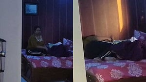 মেঝেতে পড়ে স্বামীর লাশ ও আহত ছেলে, পাশেই ফোনে মগ্ন স্ত্রী