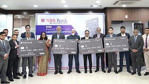 এনআরবি ব্যাংকে ভিসা প্রিপেইড পে-রোল কার্ড চালু