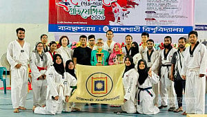 প্রথম আন্তঃবিশ্ববিদ্যালয় তায়কোয়ানডো প্রতিযোগিতায় চ্যাম্পিয়ন রাবি