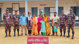 ভারতে প্রবেশের চেষ্টা: শেরপুরের সীমান্ত থেকে শিশুসহ আটক ৯
