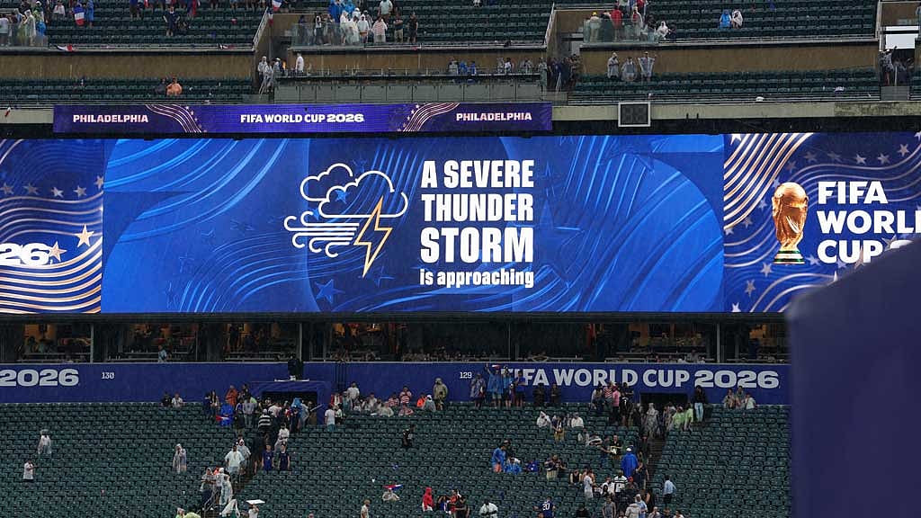 Storms delay France v Iraq World Cup clash