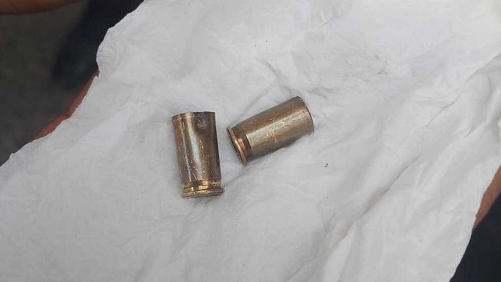 ঘটনাস্থল থেকে উদ্ধার হওয়া গুলির খোসা