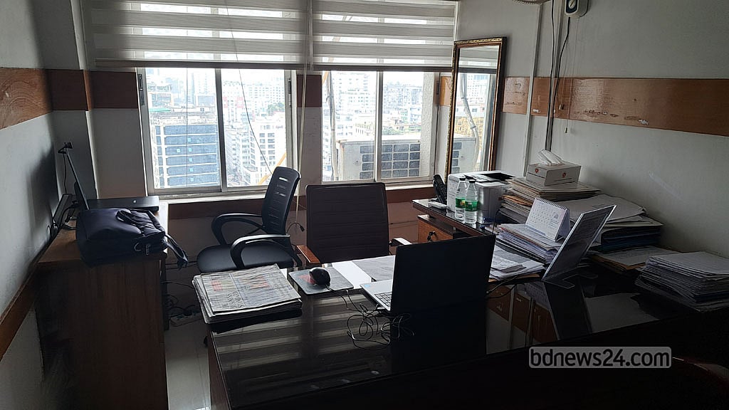 An official’s room in the Ministry of Civil Aviation and Tourism in the Secretariat was empty at 9:21am on Thursday, Jun 25, 2026.