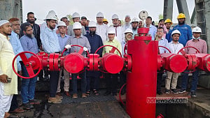 Srikail Well No. 5 begins feeding gas into national grid