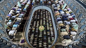 Eid congregation at Baitul Mukarram