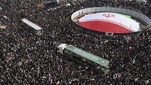 Funeral prayers for slain commanders in Tehran