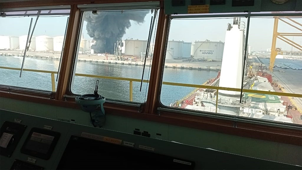 Amid the war, missile and drone strikes have taken place almost daily. The Bangladeshi vessel’s crew have spent their days in fear, watching the attacks unfold.