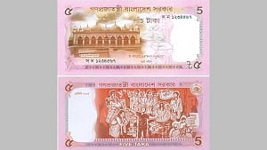 New Tk 5 note design hits market