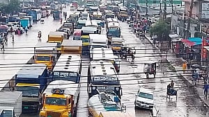 15km tailback on Dhaka-Tangail highway as Eid rush begins
