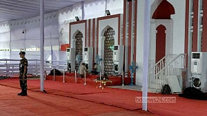 National Eidgah ready for Eid prayers in Dhaka