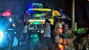 ছেলেকে ডাক্তার দেখিয়ে ফেরার পথে ট্রাকচাপায় প্রাণ গেল মায়ের