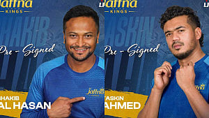 এলপিএলে সফলতম দলে সাকিব ও তাসকিন