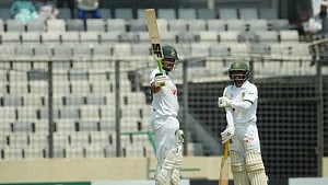 Shanto smashes ninth Test century