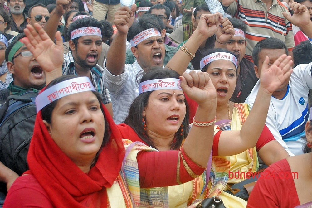 Protests put on language movement hue