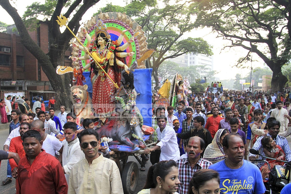দুর্গাপূজা হোক এমন উৎসবমুখর, সেটাই প্রত্যাশা সবার ছবি: আসিফ মাহমুদ অভি