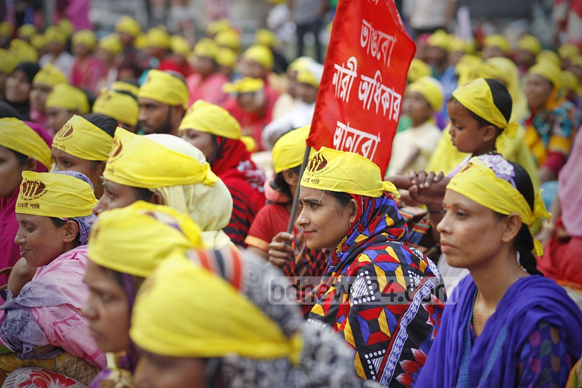 A rally on the occasion of International Day for the Elimination of Violence against Women. File Photo
