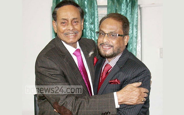 File Photo: HM Ershad has tried to install his brother GM Quader as his heir in the Jatiya Party for a number of times. 